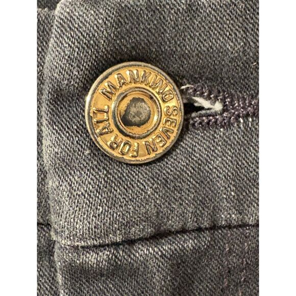 7 For All Mankind Womens Jeans Size 26 Distressed Mid Rise Super Skinny Ava - Picture 5 of 8